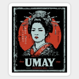 Umay Goddess Poster with Mythical Vintage Style Sticker